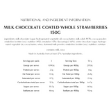 Milk Choc coated whole Strawberries 150g