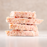 White Strawberry Crunch Bark 100g